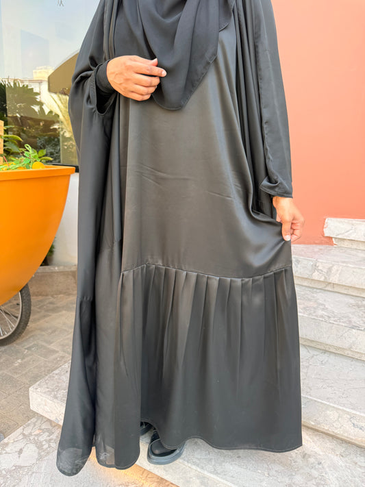 Elegant Satin Sleeveless Abaya
