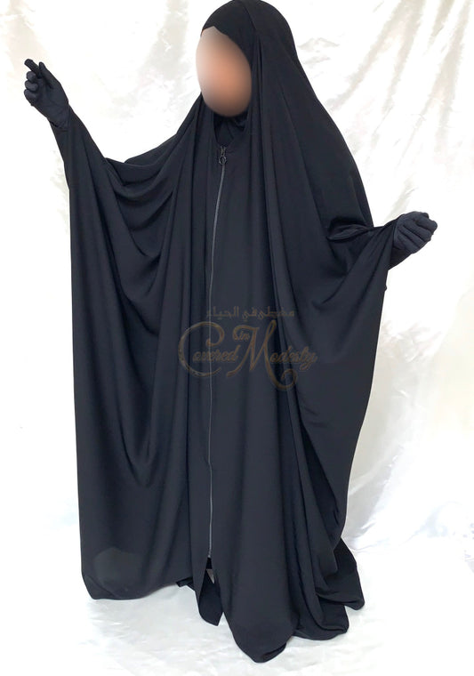 Aswaad Jilbab W/ Zipper
