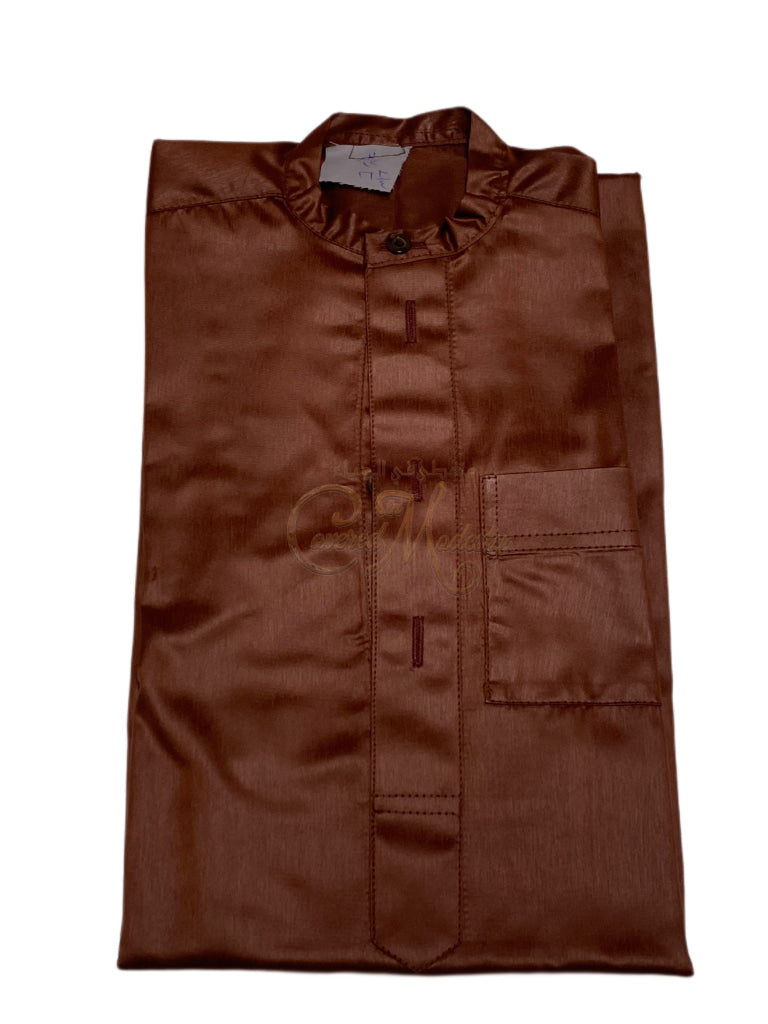 Boys Thobe Size 42(10-12Yrs) Shiny Rust