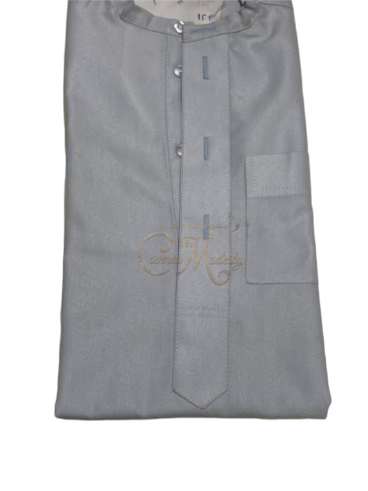 Boys Thobe Size 44 (11-13Yrs) Light Grey