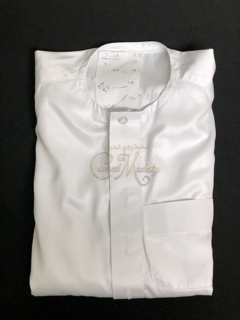 Boys Thobe Size 46 (11-13Yrs) White /