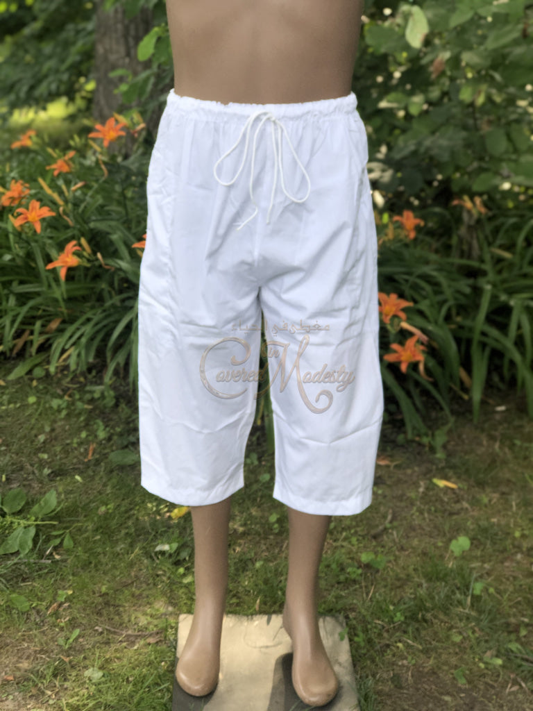 Men's Capri Pants-White – Covered In Modesty