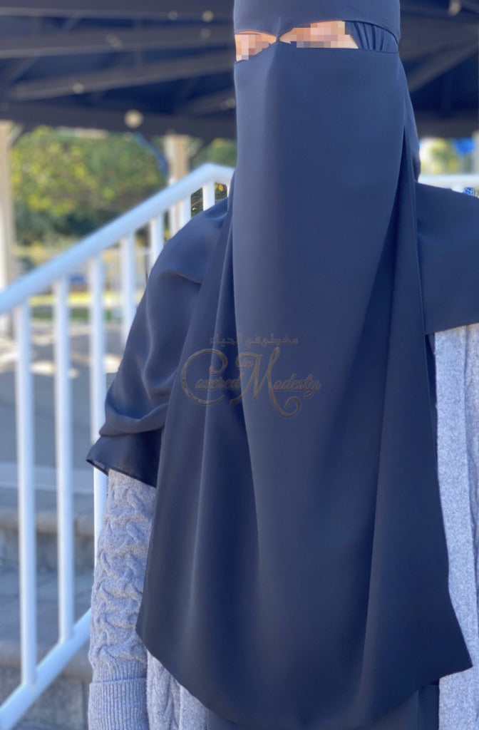 Wide Eye Niqab W/string