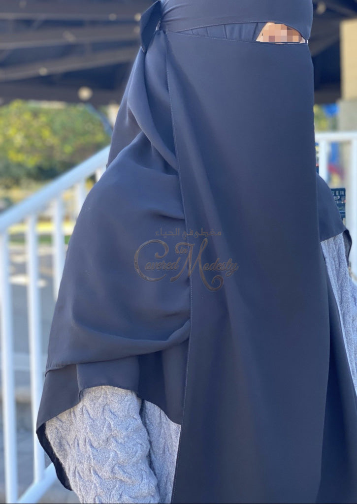 Wide Eye Niqab W/string
