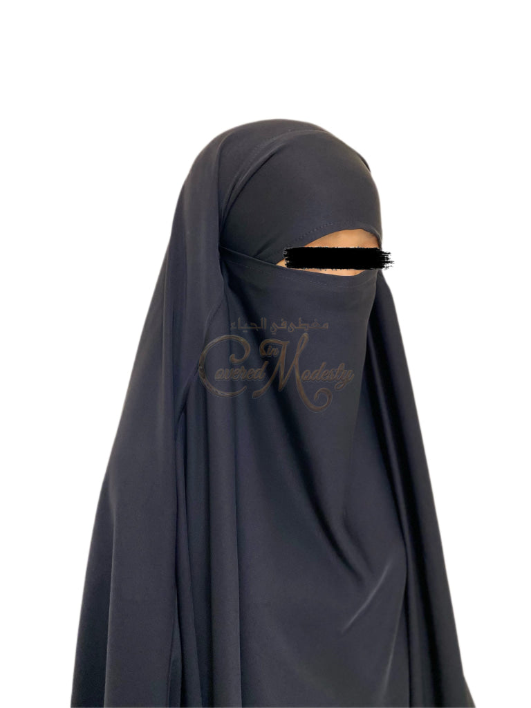 2 Piece Jilbab Black Jilbabs
