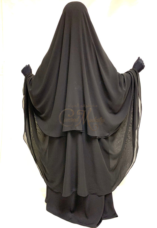 4 Layer Khimar Cape