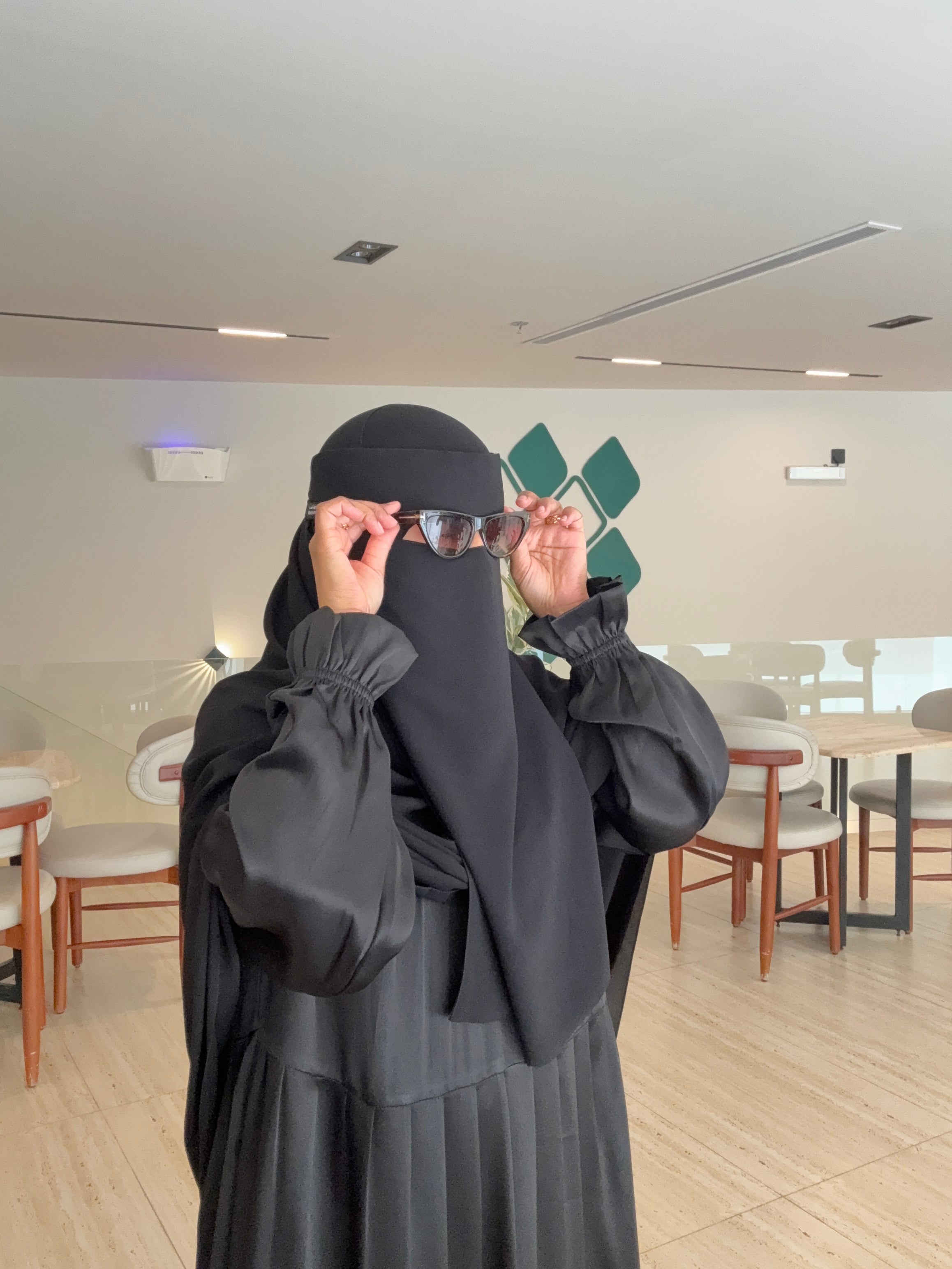 Satin Top Tiered Abaya – Covered In Modesty