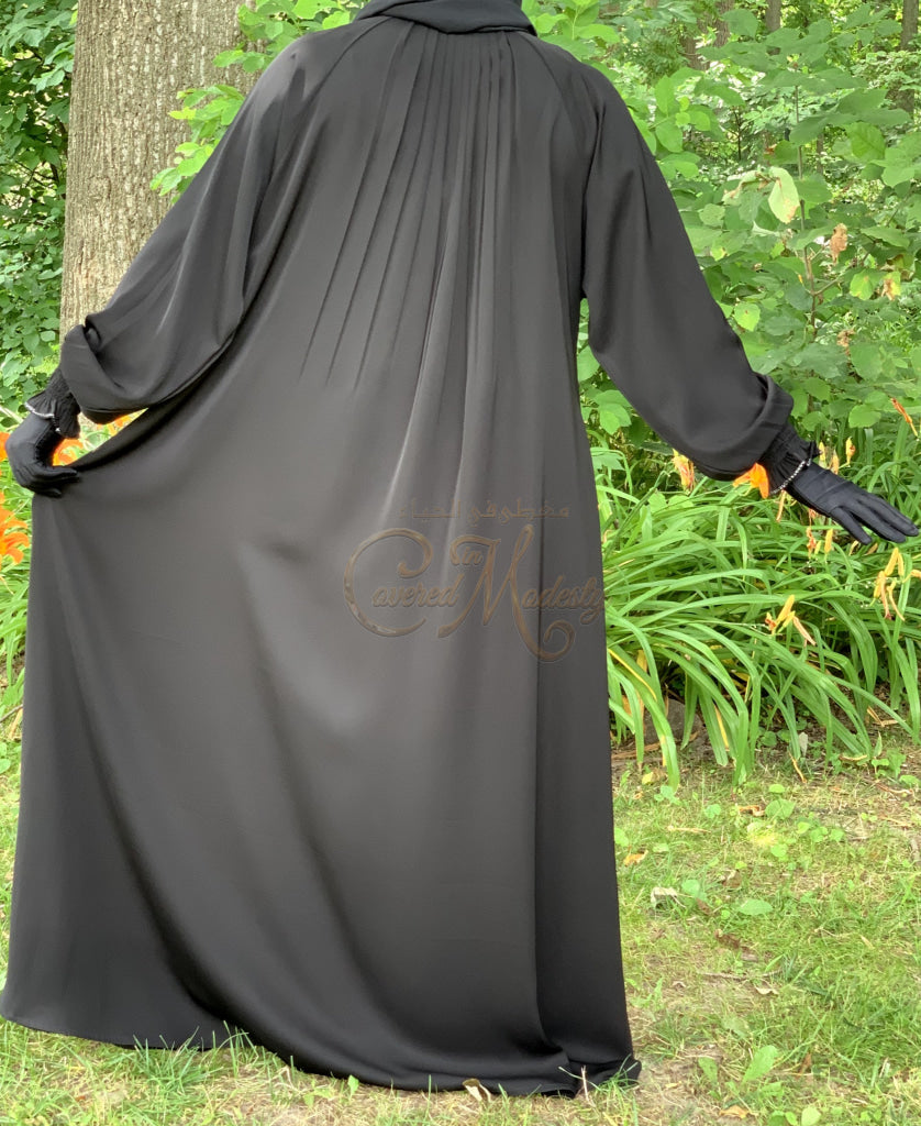 Abaya Scrunch Sleeve W/detail