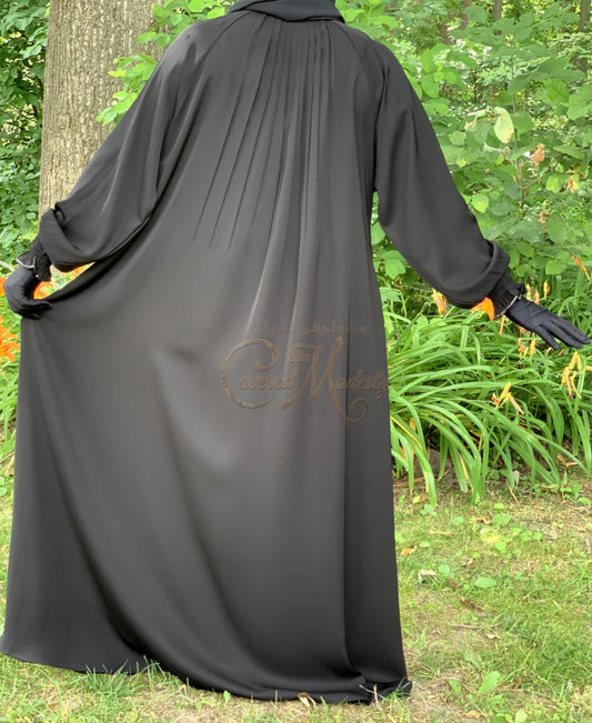 Abaya Scrunch Sleeve W/detail