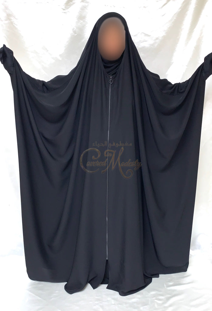 Aswaad Jilbab W/ Zipper