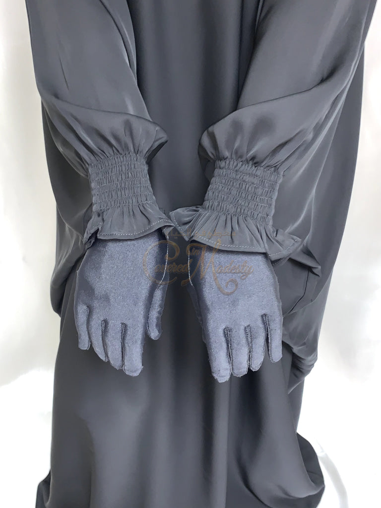 Bisht Abaya-Scrunch Wrist Abaya