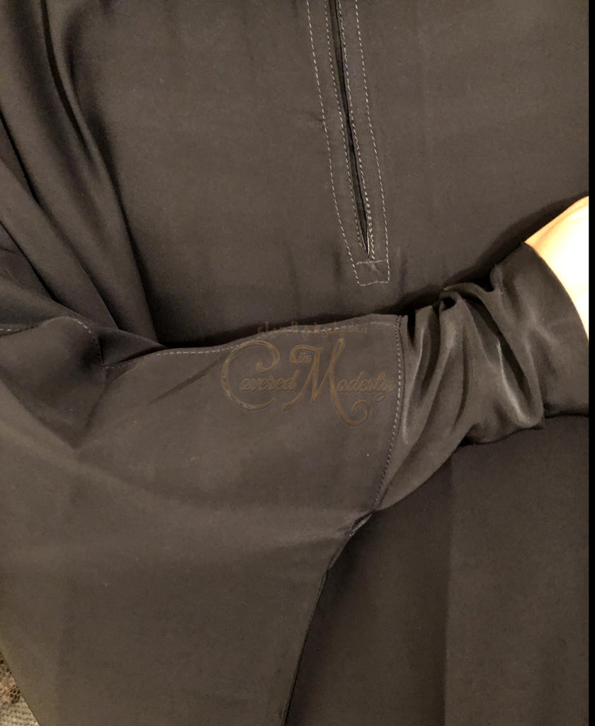 Bisht Abaya-Stretch Wrist Abaya