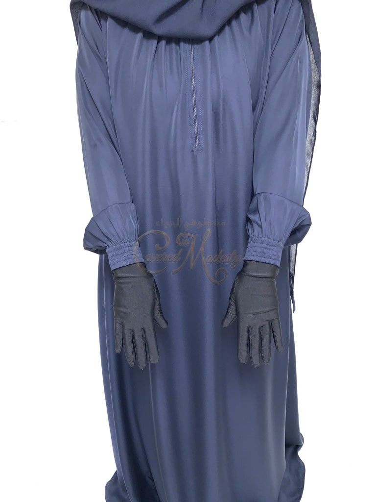 Blue Royále Double Wide W/elastic Cuff Abaya