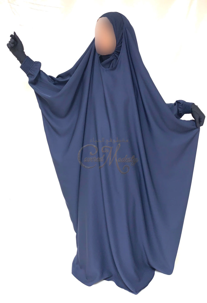 Blue Royále Jilbab W/ Elastic Cuff