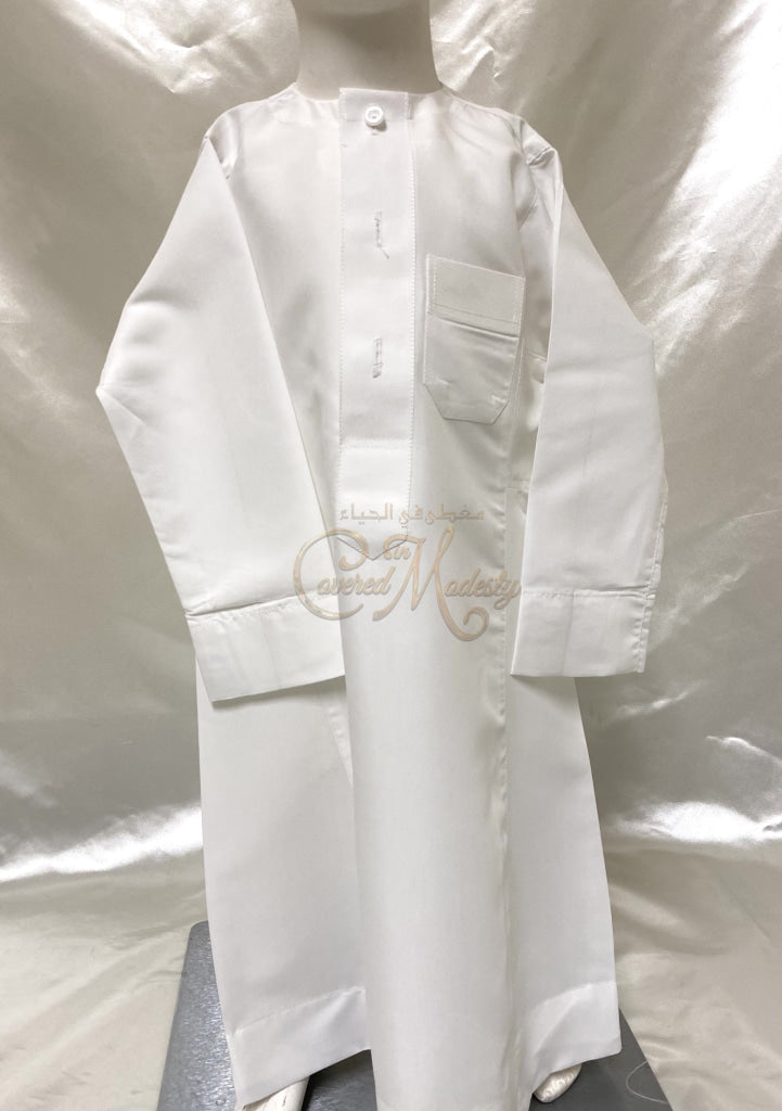 Boys Thobe Size 26(2T-3T) White