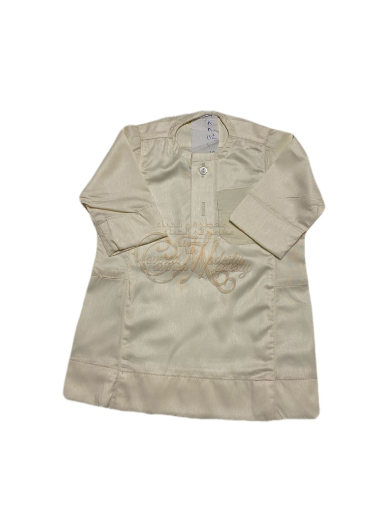 Boys Thobe Size 34(6-7Yrs) Creme
