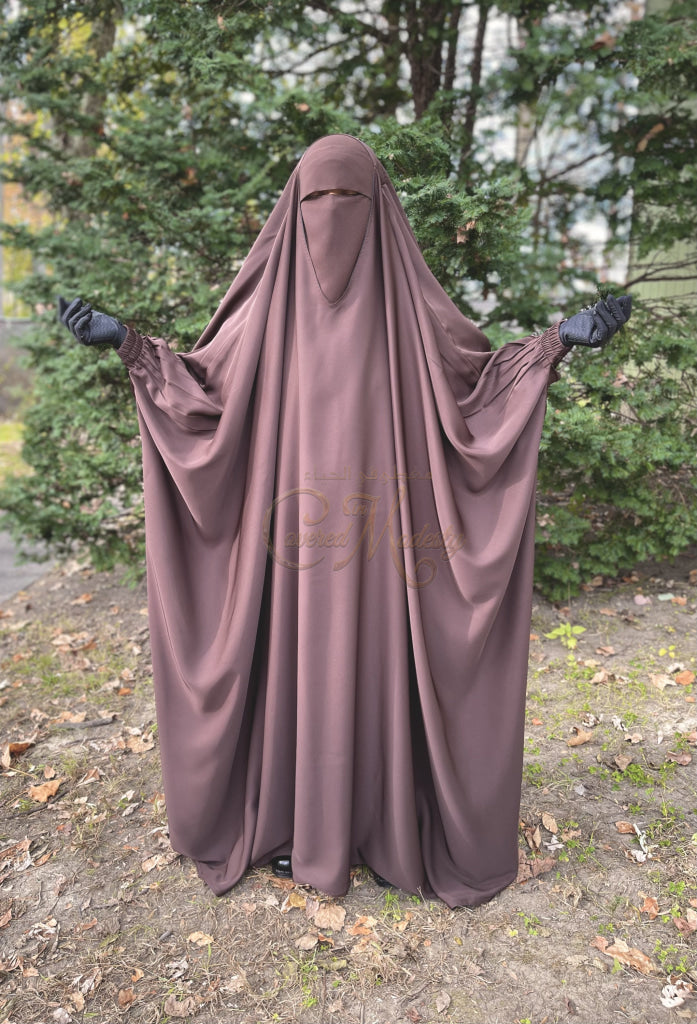 F.i.m Closed Jilbab W/elastic Cuff One-Pieces