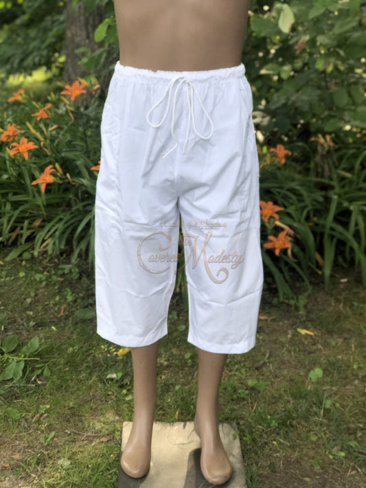 Mens Capri Pants-White Pants
