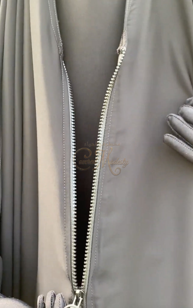 Riyadh Overhead Jilbab W/zipper