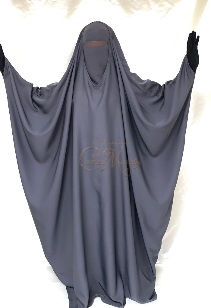 Stone Closed Jilbab W/fingerloop