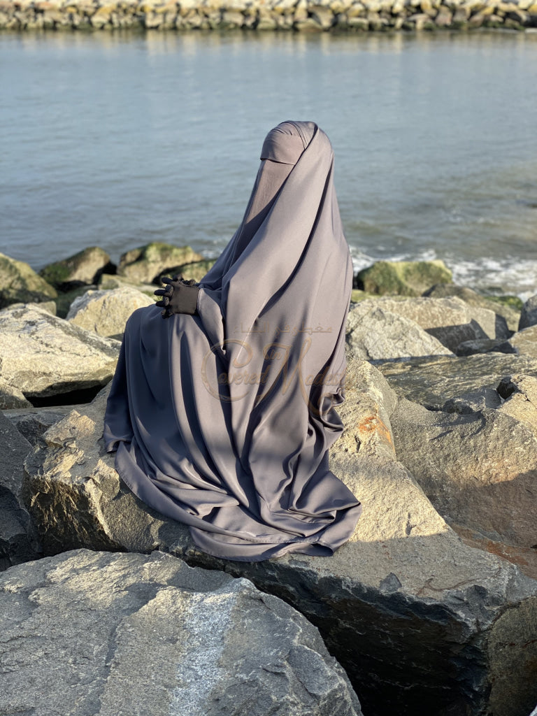 Stone Closed Jilbab W/fingerloop