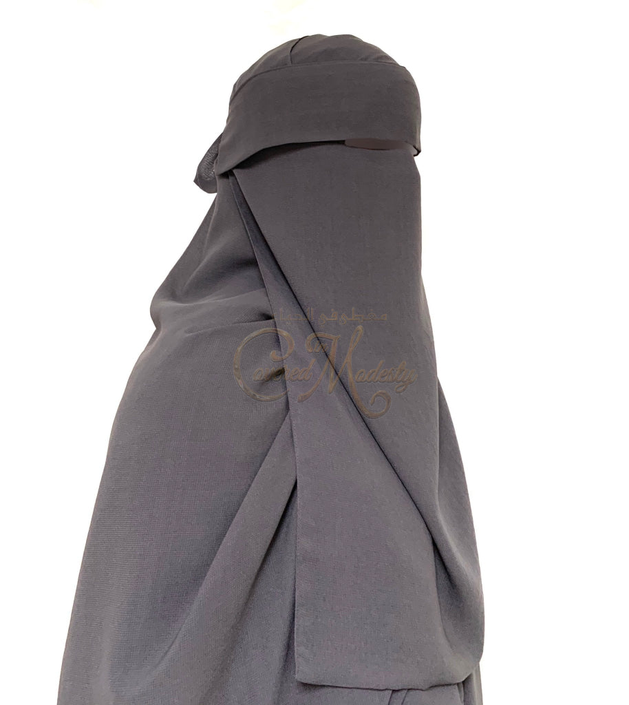 Stone Makeup Tie Back Niqab