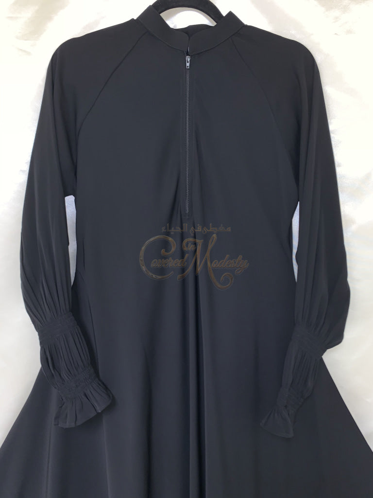Umbrella Abaya W/double Scrunch Sleeve