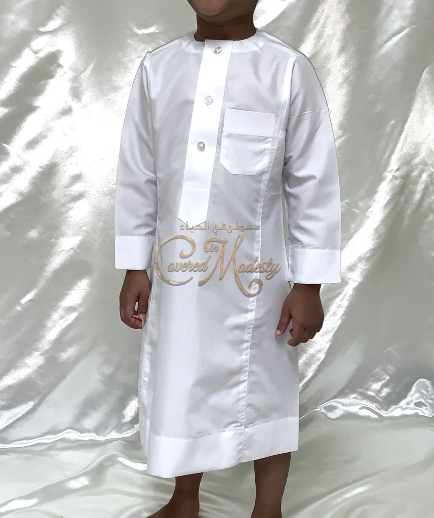 Boys Thobe Size 32(5-6Yrs) 32 / Off-White