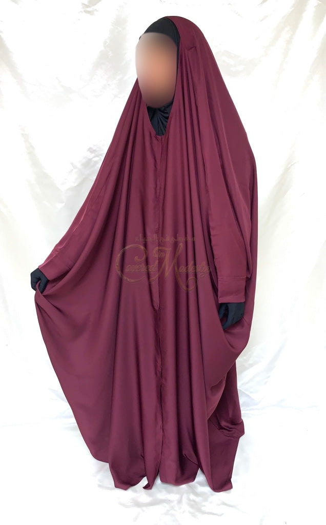 Ruby Button-Down Jilbab
