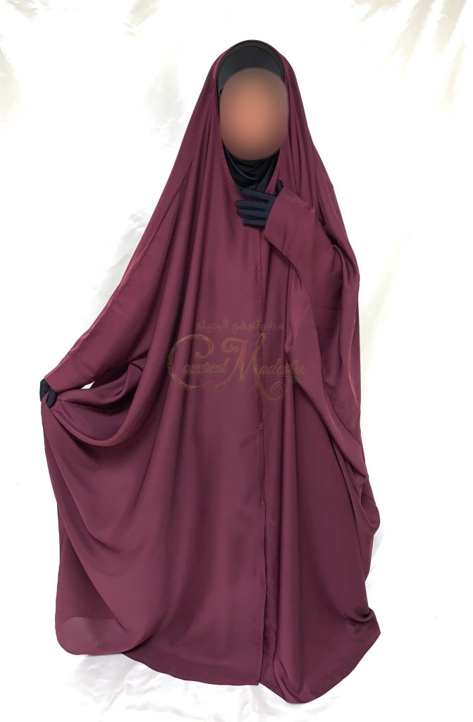 Ruby Button-Down Jilbab